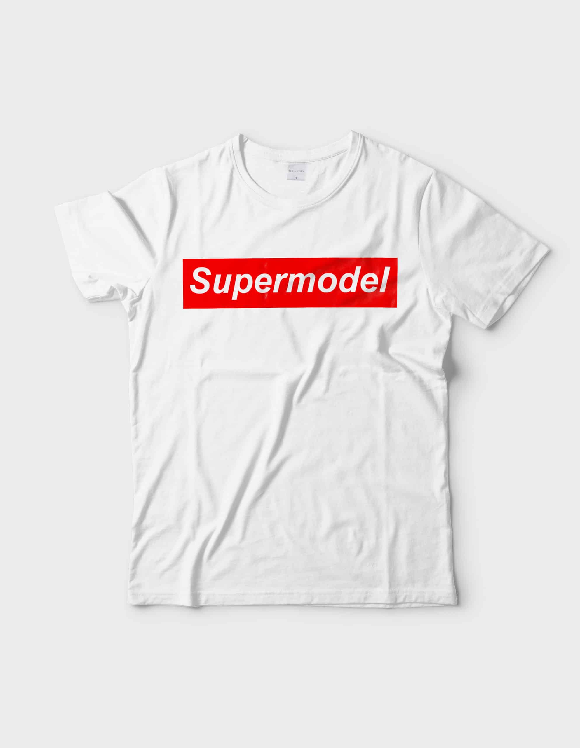 Supermodel Graphic White tee